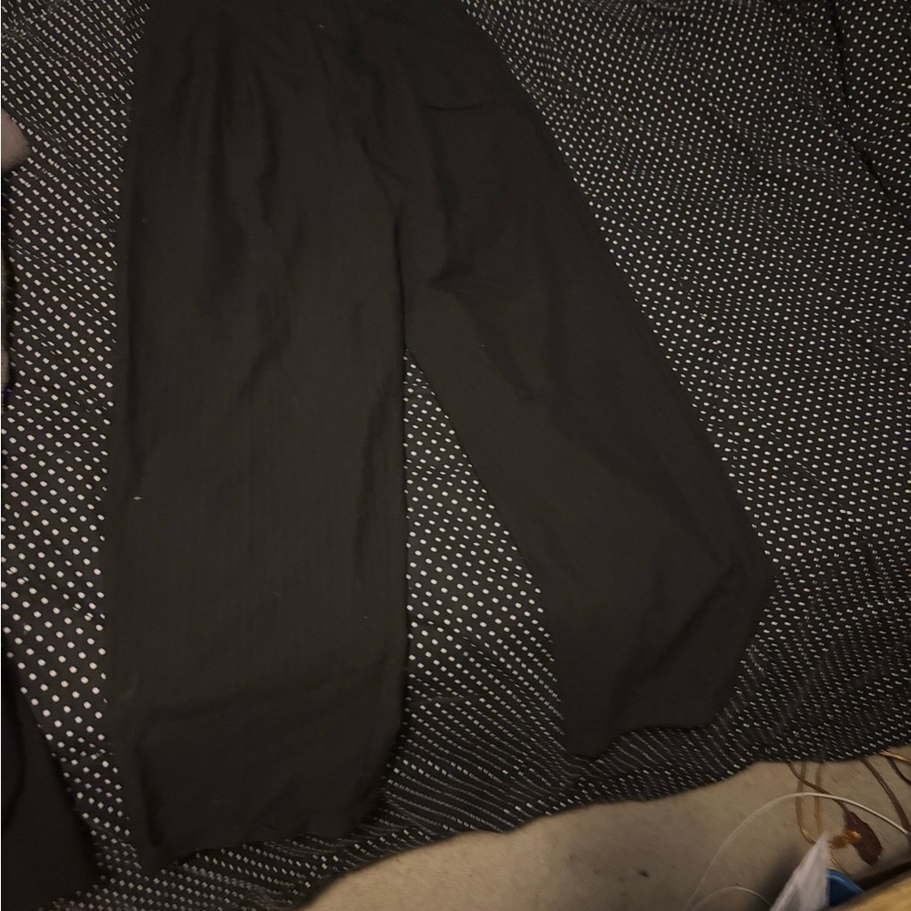 Class Club Men's Black Wide-Leg Trousers